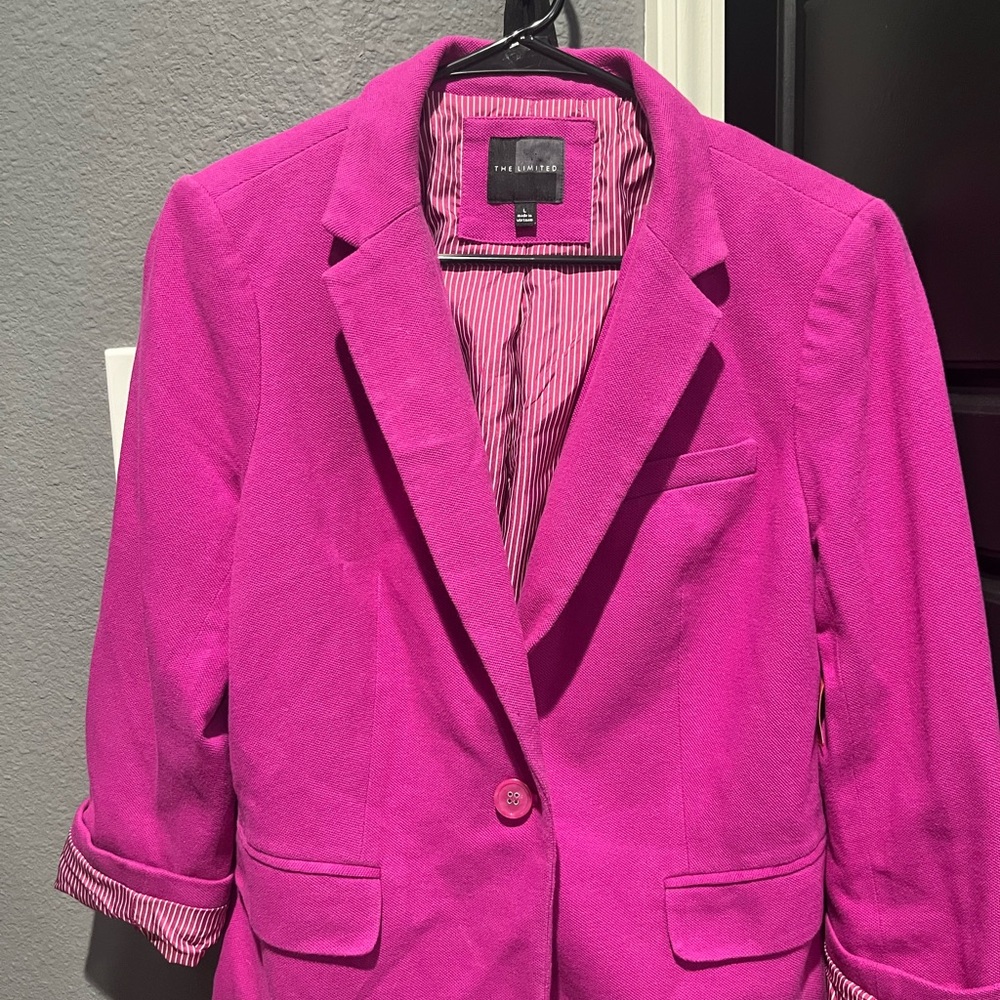 The Limited fuchia blazer